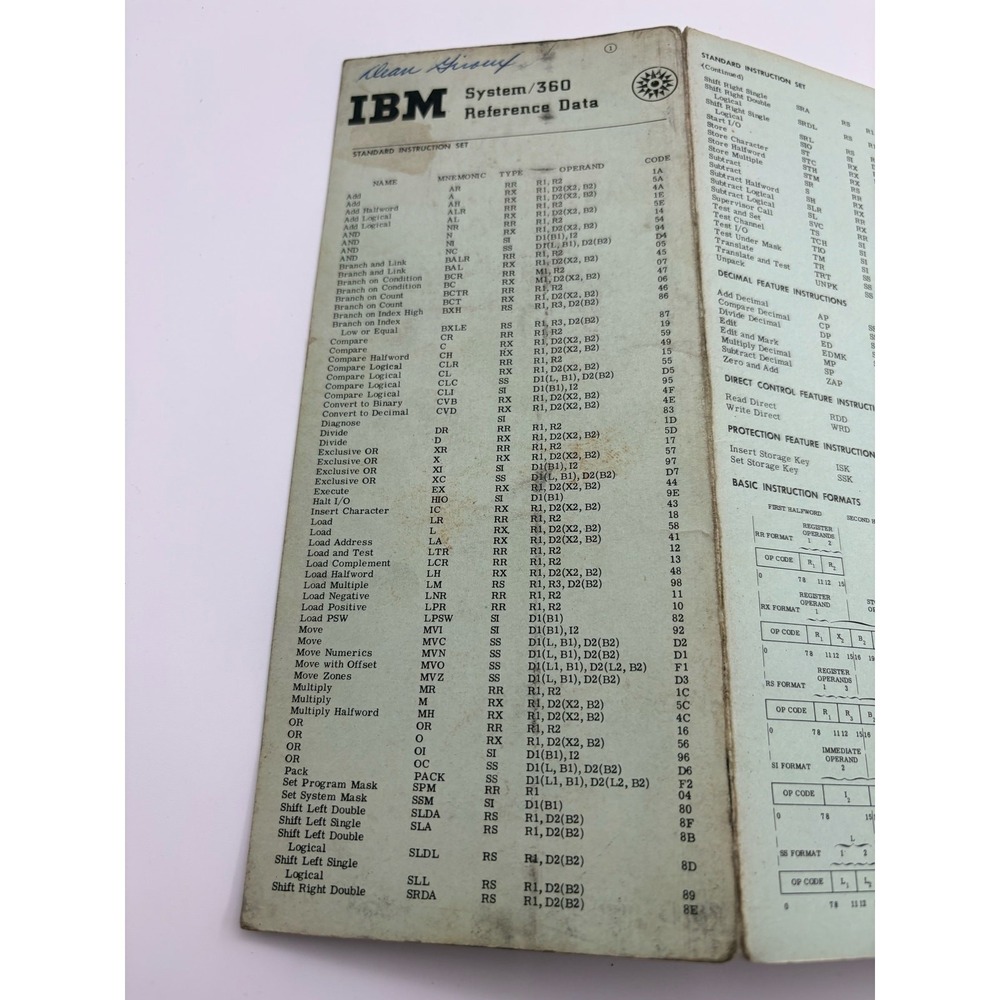 IBM SYSTEM/360 REFERENCE‎ DATA BROCHURE X20-1703-4 USED - Picture 2 of 12